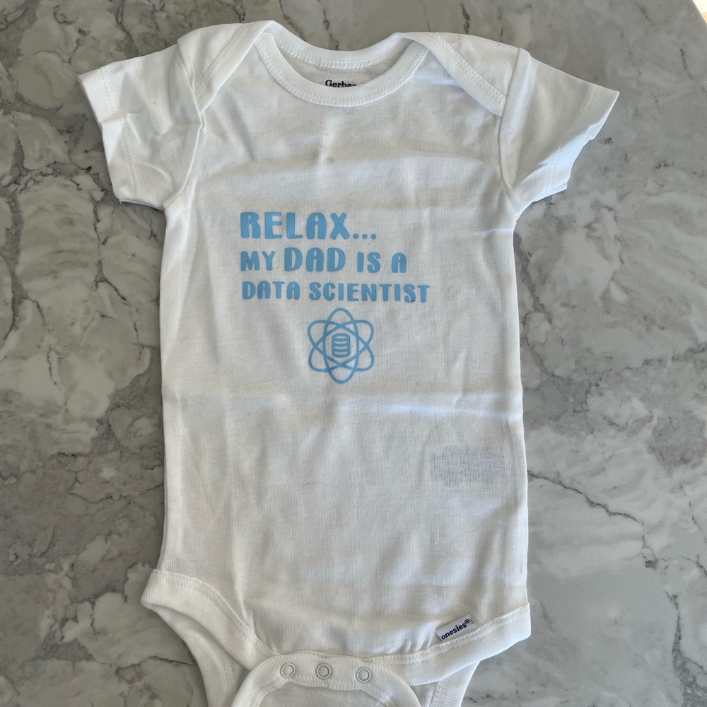 Data Scientist Baby Onesie 3-6 Months